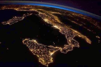 italia dal satellite